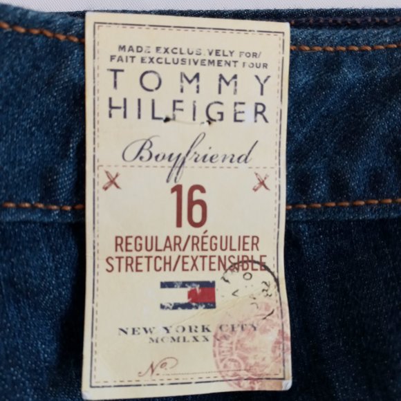 Tommy Hilfiger Boyfriend Bootcut easy fit Jeans NWT Size 16 - Picture 2 of 11